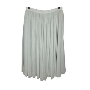 DONNA MORGAN COLLECTION SOFT MINT TULLE PLEATED MIDI SKIRT – SIZE US 4 – CLEAN